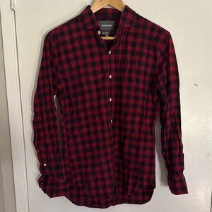 Bonobos Red and Black Casual Button Down Shirt
